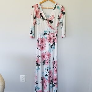 Pink Blush maternity maxi dress Size XL